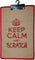 WOUAPY Keep Calm prostirka za grebanje, pravokutna, 60x38cm, crvena