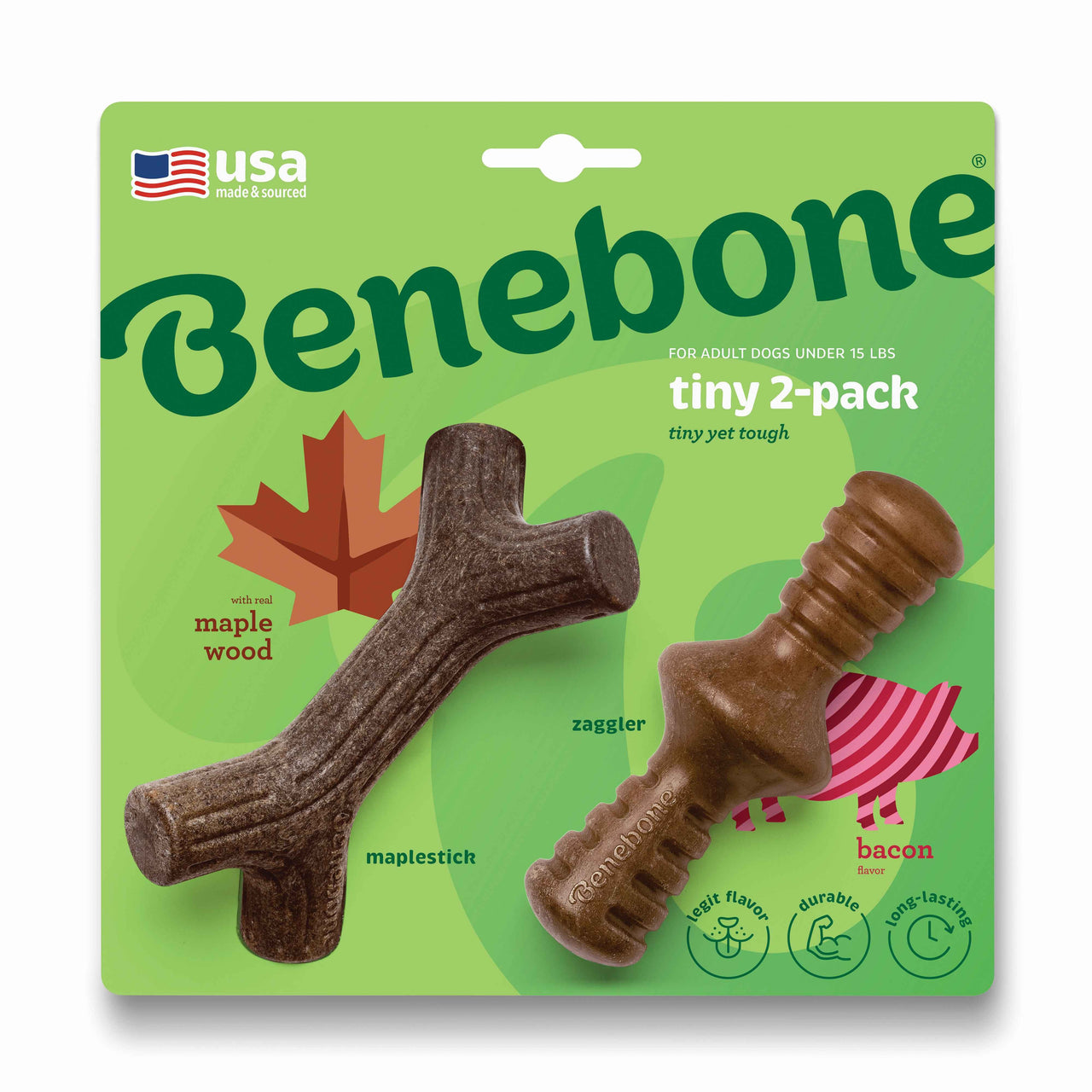 BENEBONE Igracka za pse Maplestick/Zaggler, aroma javora i slanine